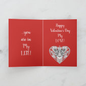 Love Lioness Locket (rouge) Carte Saint Valentin (Intérieur)