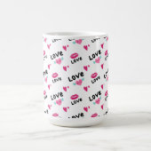 Love Lips and Hearts Coffee Mug (Centre)