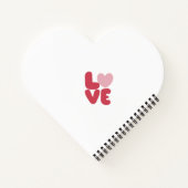 LOVE Live Laugh Pink Hearts Notitieboek (Achterkant)