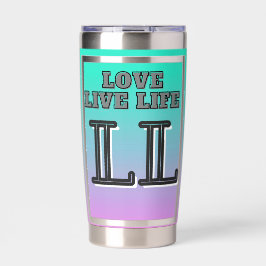 Love Live Life  Quote Geïsoleerde Drinkbeker