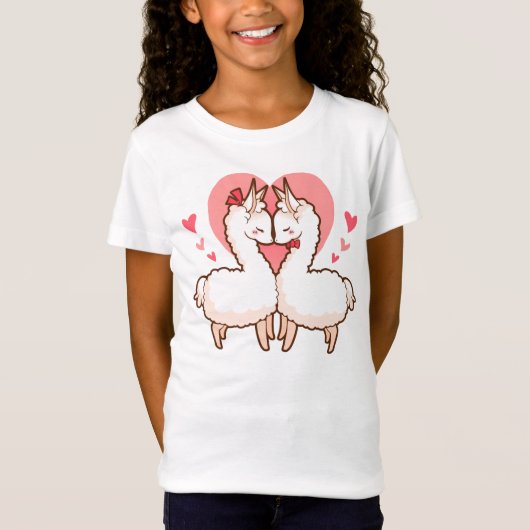 Love Llamas Kinder T-shirt (Voorkant)