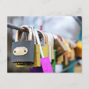 Love Lock Bridge Briefkaart