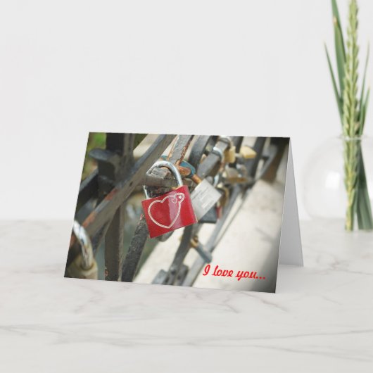 Love Lock - Carte (Devant)