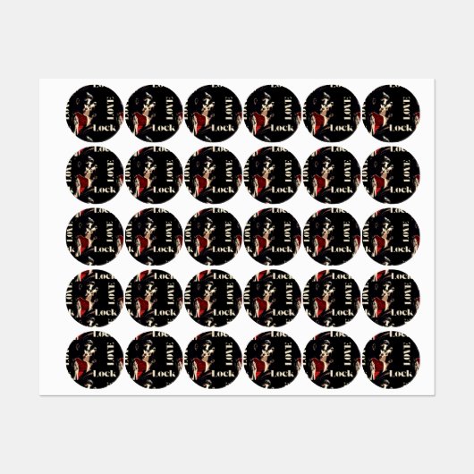 Love Lock Multi Stickers 2024 (Feuille)