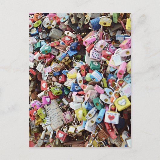 Love Locks Briefkaart (Voorkant)