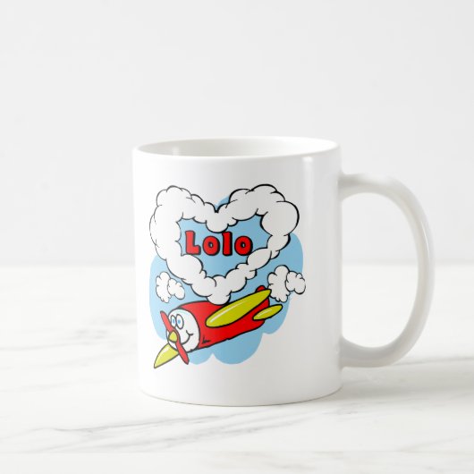 Love Lolo Kinder Airplane Koffiemok (Rechts)