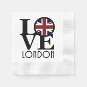 LOVE London (vlag van het Verenigd Koninkrijk) Servet (Voorkant)