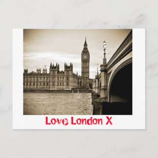 Love London X - Houses of Parliament Briefkaart
