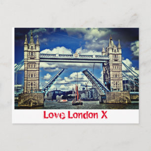 Love London X - Tower Bridge Carte postale