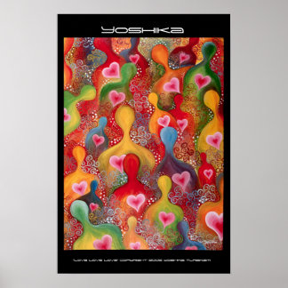"Love Love Love Love Love Print" Poster