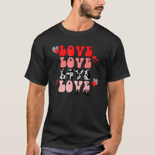 Love Love Love Xoxo Happy Valentine Day Cos T-shirt