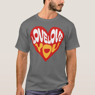 LOVE LOVE YOU retro T-shirt