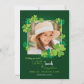 Love Luck en Laughter St. Patrick's Day Card Feestdagenkaart (Voorkant)