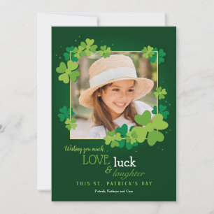 Love Luck en Laughter St. Patrick's Day Card Feestdagenkaart