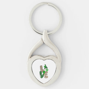 LOVE Lunch Lady Gnome Funny St Patrick's Day Shamr Sleutelhanger