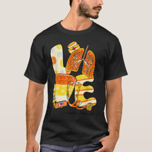 LOVE Lung Candy Corn Respiratory Therapy Life Herf T-shirt