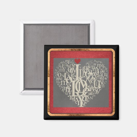 Love Magnet Magneet (Voorkant / Achterkant)