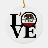 LOVE Malibu California Keramisch Ornament (Voorkant)