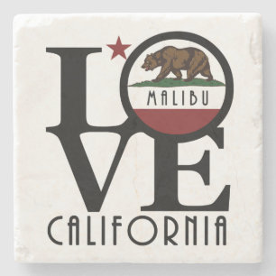 LOVE Malibu California Stenen Onderzetter
