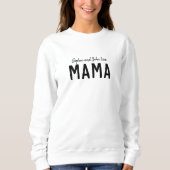 Love Mama | Modern Bold Kind Names Moederdag Trui (Voorkant)