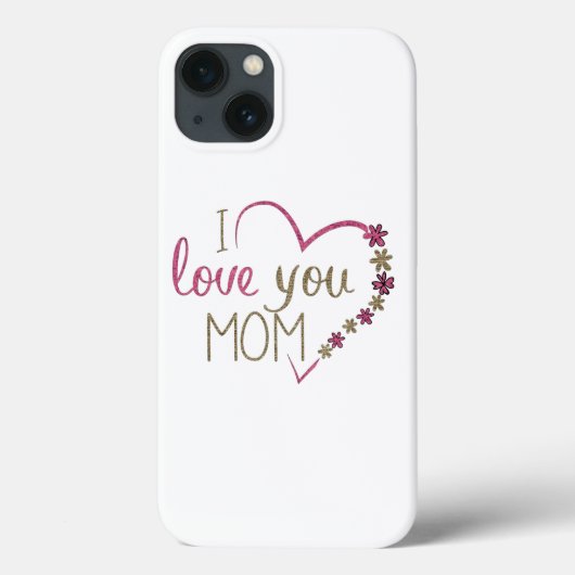 Love mama Moederdag Heart Case-Mate iPhone Case (Achterkant)