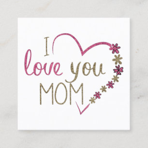 Love mama Moederdag Heart Contactkaartje