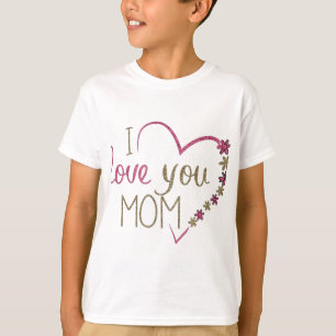 Love mama Moederdag Heart T-shirt