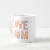 Love Maman Floral Café Mug (Devant gauche)