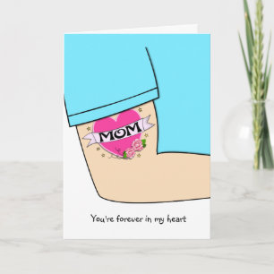 Love Maman Tattoo Carte de la fête des mères