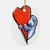 Love Manatees Keramisch Ornament (Voorkant)