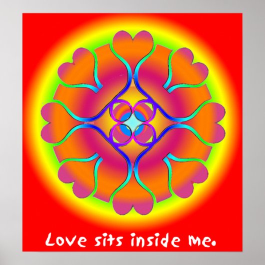 Love Mandala Poster (Voorkant)