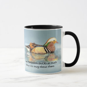Love MANDARIN DUCEERT ZOVEEL IK Fun Quote Mok