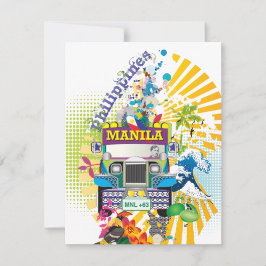 Love Manila, Philippines Invitations (Devant)