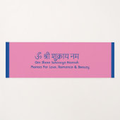 Love Mantra Sanskrit Pink Yoga Matt Yoga Mat (Voorkant (horizontaal))
