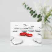 Love & Many Hearts Briefkaart (Staand voorkant)