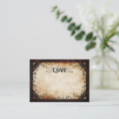 LOVE Mariage Cartes de siège BLANK Noms AVANT Reto (Debout devant)