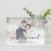 Love Mariage de script Faire-part avec photo (Debout devant)