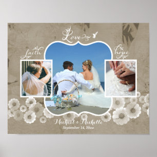 Love Mariage Photo Collage Poster