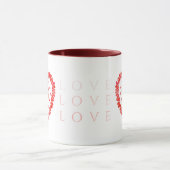 LOVE Maroon Combo Mug (Centre)