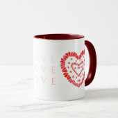 LOVE Maroon Combo Mug (Devant droit)