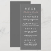 Love & Marriage Menu Mariage moderne (Devant / Derrière)