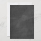 Love Mason Jars on Chalkboard Wedding Invitation Kaart (Achterkant)