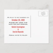 Love Maze Save the Date Briefkaart (Achterkant)