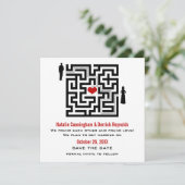 Love Maze Save the Date Invite (Staand voorkant)