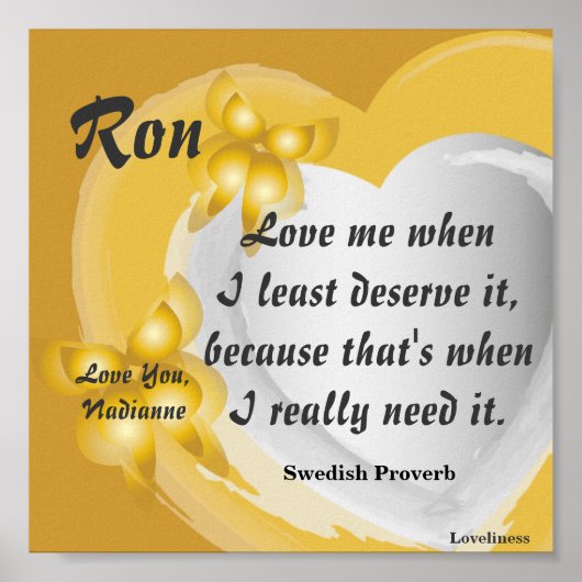 Love Me As Iam, Poster _ Personnaliser (Devant)