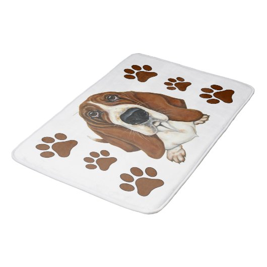 Love Me Dog Basset Hond Badmat (Gekanteld)