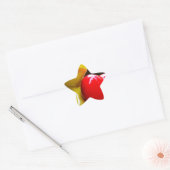 Love Me....I'm Eenzaam Ster Sticker (Envelop)