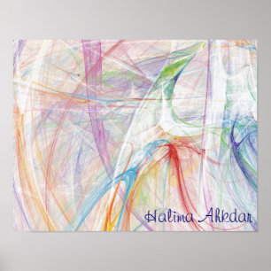 Love Me Peace Poster, Halima Ahkdar Studios Poster