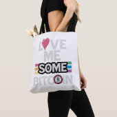 "Love me Some Bitcoin" Canvas tas (Dichtbij)