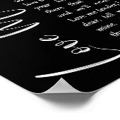 Love Me Tender Black Script Song Lyric Print (Hoek)